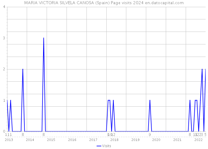 MARIA VICTORIA SILVELA CANOSA (Spain) Page visits 2024 