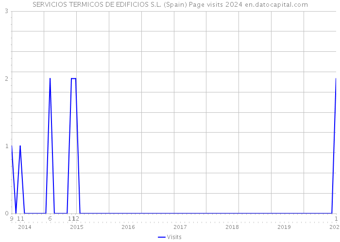 SERVICIOS TERMICOS DE EDIFICIOS S.L. (Spain) Page visits 2024 