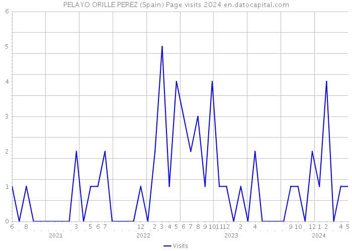 PELAYO ORILLE PEREZ (Spain) Page visits 2024 