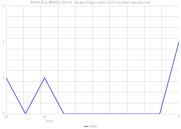 MARCELA BRADY SILVIA (Spain) Page visits 2024 