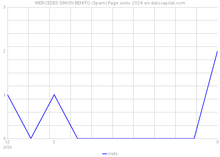 MERCEDES SIMON BENITO (Spain) Page visits 2024 