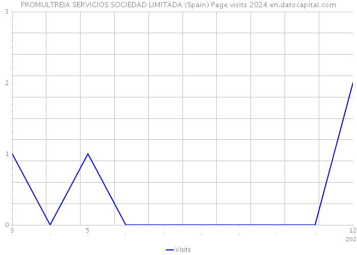 PROMULTREIA SERVICIOS SOCIEDAD LIMITADA (Spain) Page visits 2024 
