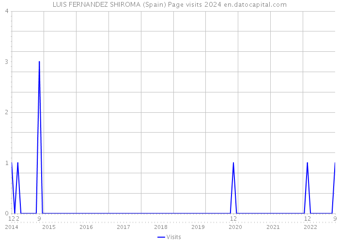 LUIS FERNANDEZ SHIROMA (Spain) Page visits 2024 