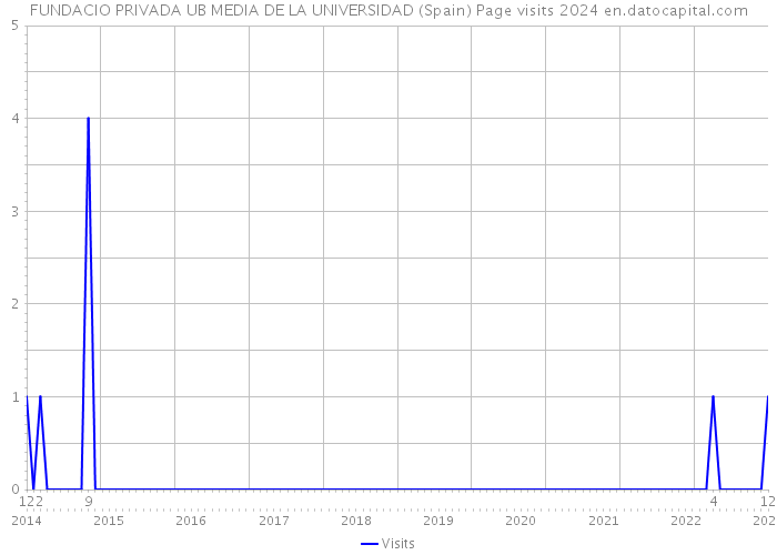 FUNDACIO PRIVADA UB MEDIA DE LA UNIVERSIDAD (Spain) Page visits 2024 
