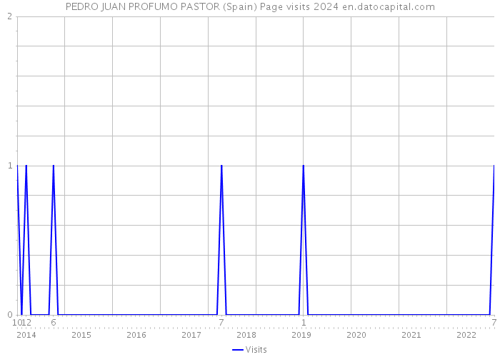 PEDRO JUAN PROFUMO PASTOR (Spain) Page visits 2024 