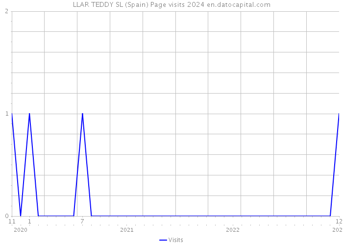 LLAR TEDDY SL (Spain) Page visits 2024 