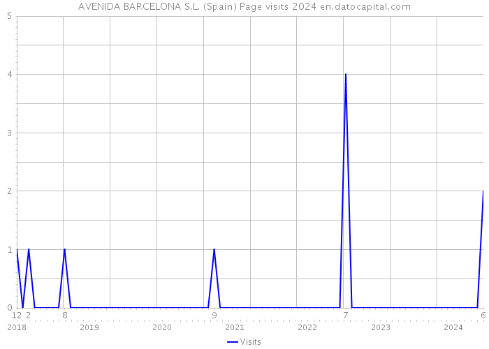 AVENIDA BARCELONA S.L. (Spain) Page visits 2024 