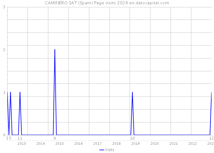 CAMINERO SAT (Spain) Page visits 2024 