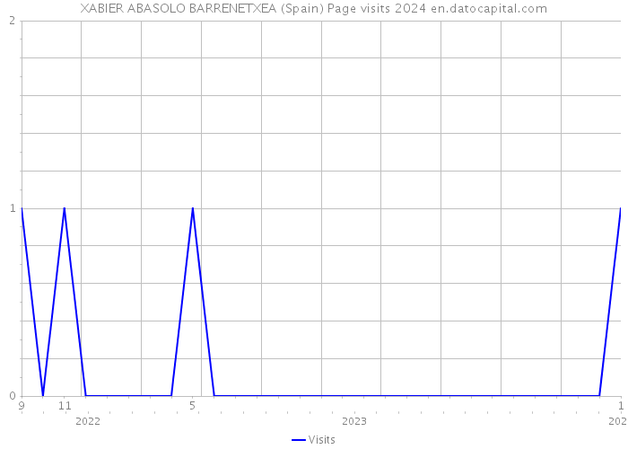XABIER ABASOLO BARRENETXEA (Spain) Page visits 2024 