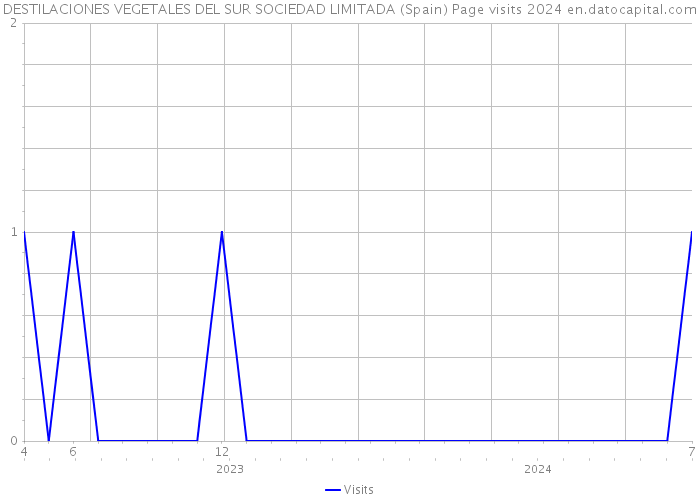 DESTILACIONES VEGETALES DEL SUR SOCIEDAD LIMITADA (Spain) Page visits 2024 