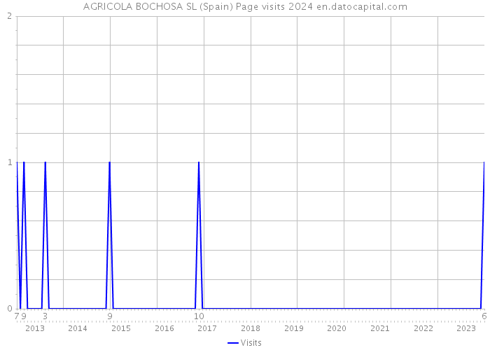 AGRICOLA BOCHOSA SL (Spain) Page visits 2024 