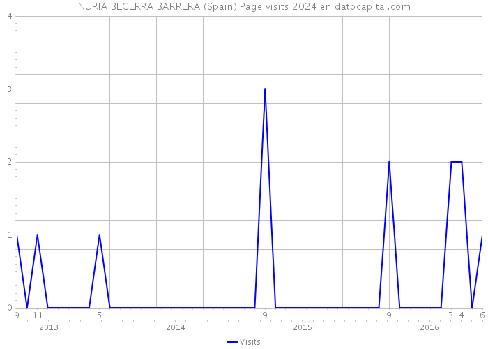 NURIA BECERRA BARRERA (Spain) Page visits 2024 