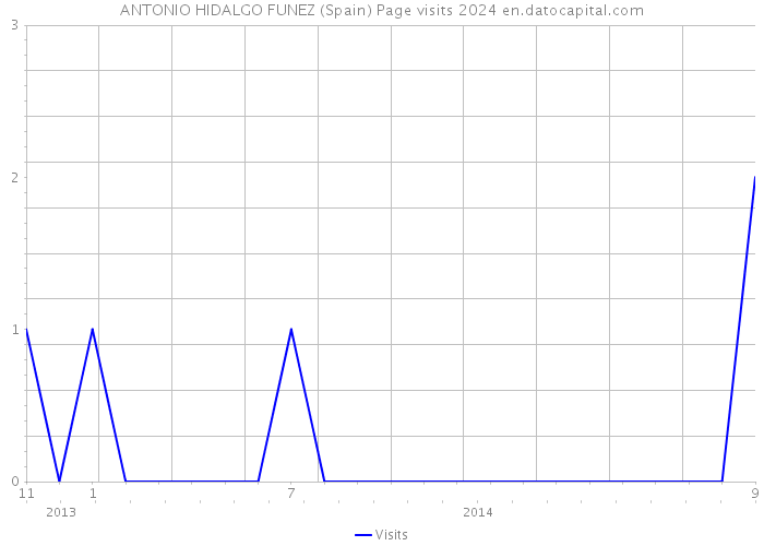 ANTONIO HIDALGO FUNEZ (Spain) Page visits 2024 