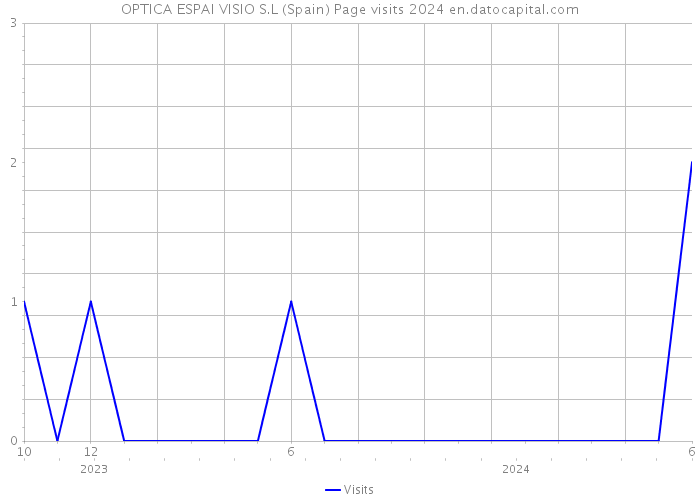 OPTICA ESPAI VISIO S.L (Spain) Page visits 2024 