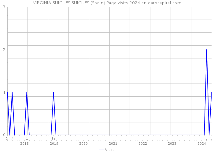VIRGINIA BUIGUES BUIGUES (Spain) Page visits 2024 
