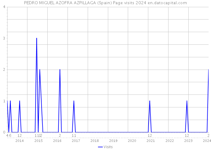 PEDRO MIGUEL AZOFRA AZPILLAGA (Spain) Page visits 2024 