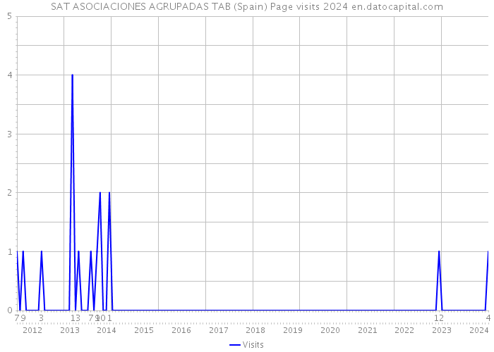 SAT ASOCIACIONES AGRUPADAS TAB (Spain) Page visits 2024 