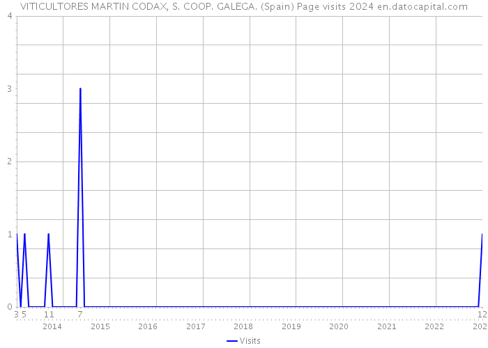 VITICULTORES MARTIN CODAX, S. COOP. GALEGA. (Spain) Page visits 2024 