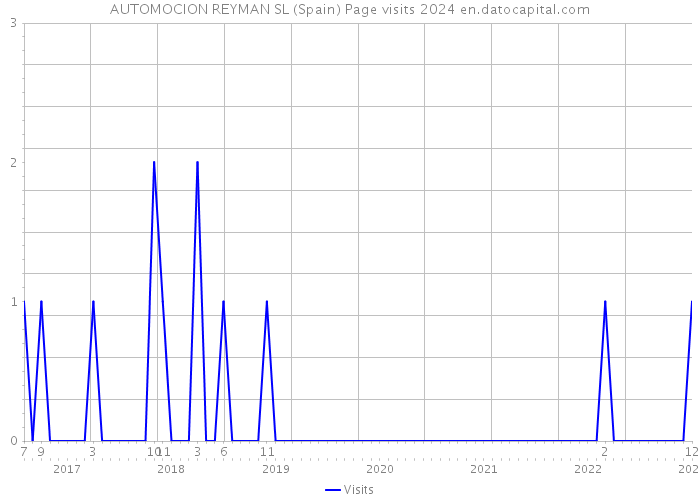 AUTOMOCION REYMAN SL (Spain) Page visits 2024 