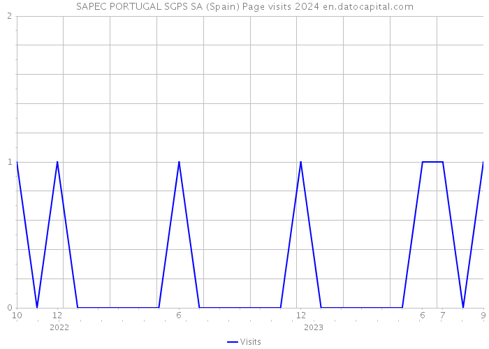 SAPEC PORTUGAL SGPS SA (Spain) Page visits 2024 