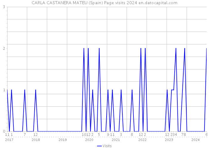 CARLA CASTANERA MATEU (Spain) Page visits 2024 