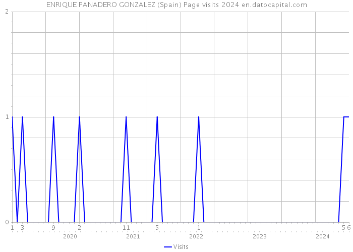 ENRIQUE PANADERO GONZALEZ (Spain) Page visits 2024 