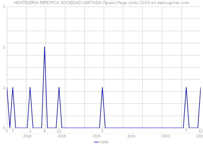 HOSTELERIA PEPE PICA SOCIEDAD LIMITADA (Spain) Page visits 2024 