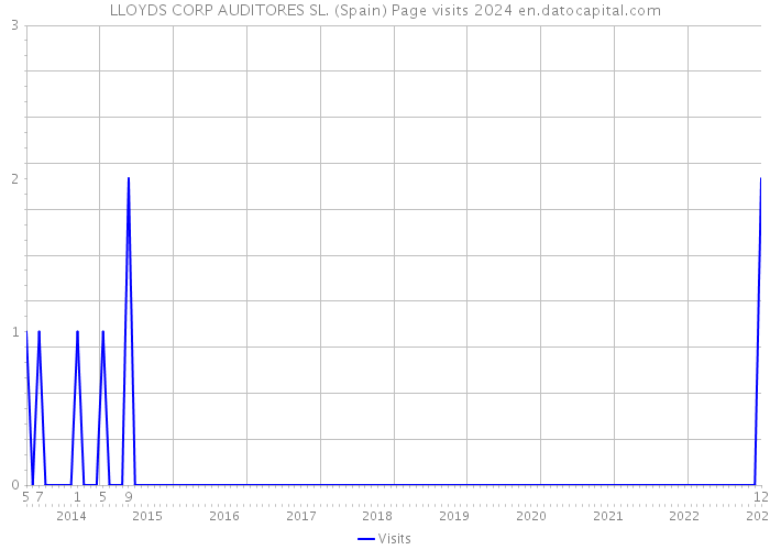 LLOYDS CORP AUDITORES SL. (Spain) Page visits 2024 