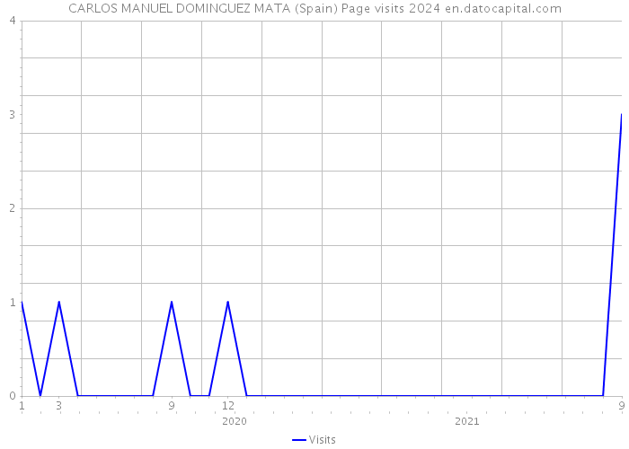 CARLOS MANUEL DOMINGUEZ MATA (Spain) Page visits 2024 