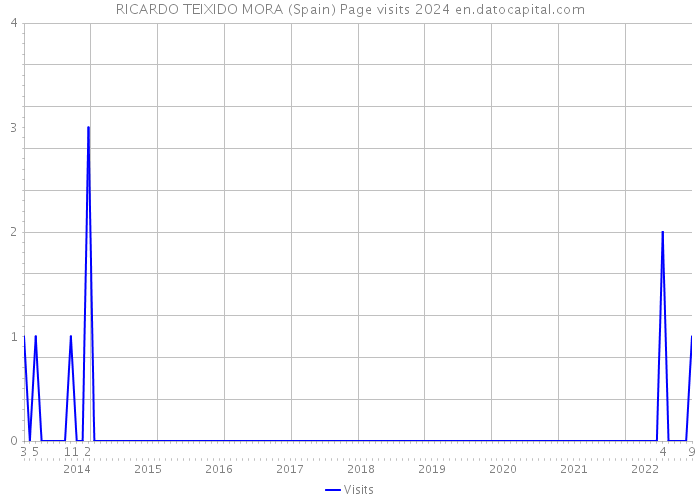 RICARDO TEIXIDO MORA (Spain) Page visits 2024 