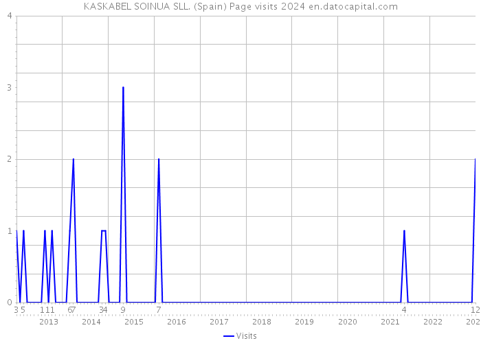 KASKABEL SOINUA SLL. (Spain) Page visits 2024 