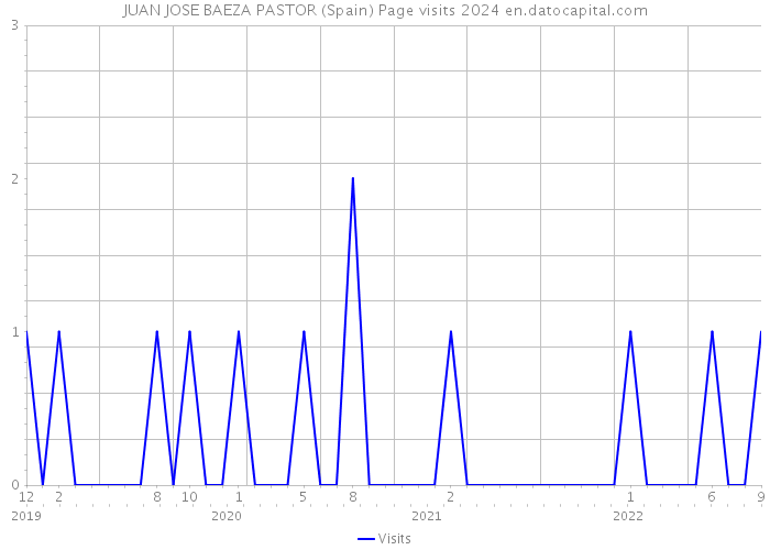 JUAN JOSE BAEZA PASTOR (Spain) Page visits 2024 