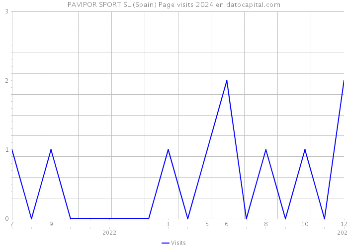 PAVIPOR SPORT SL (Spain) Page visits 2024 