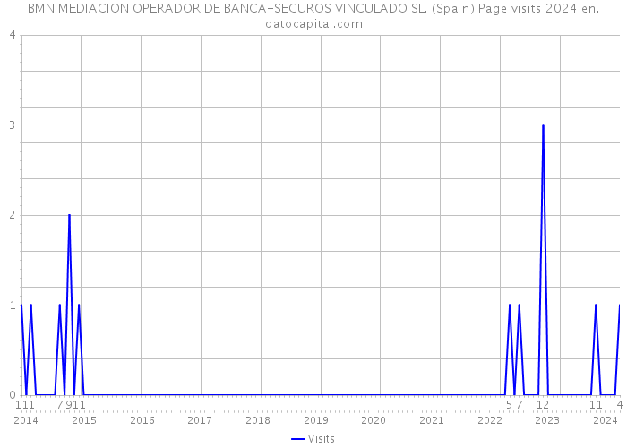 BMN MEDIACION OPERADOR DE BANCA-SEGUROS VINCULADO SL. (Spain) Page visits 2024 