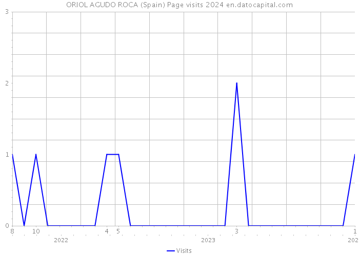 ORIOL AGUDO ROCA (Spain) Page visits 2024 