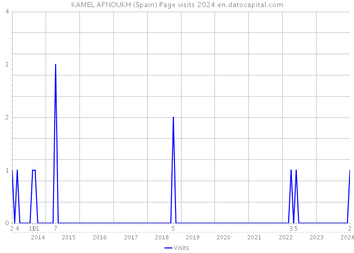 KAMEL AFNOUKH (Spain) Page visits 2024 