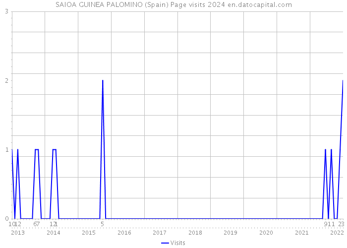 SAIOA GUINEA PALOMINO (Spain) Page visits 2024 