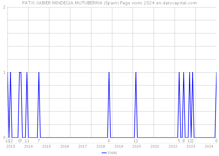 PATXI XABIER MINDEGIA MUTUBERRIA (Spain) Page visits 2024 