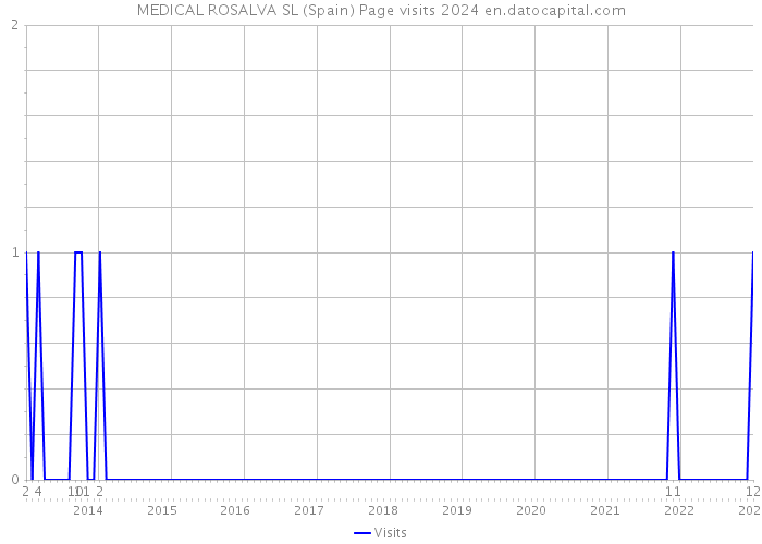 MEDICAL ROSALVA SL (Spain) Page visits 2024 