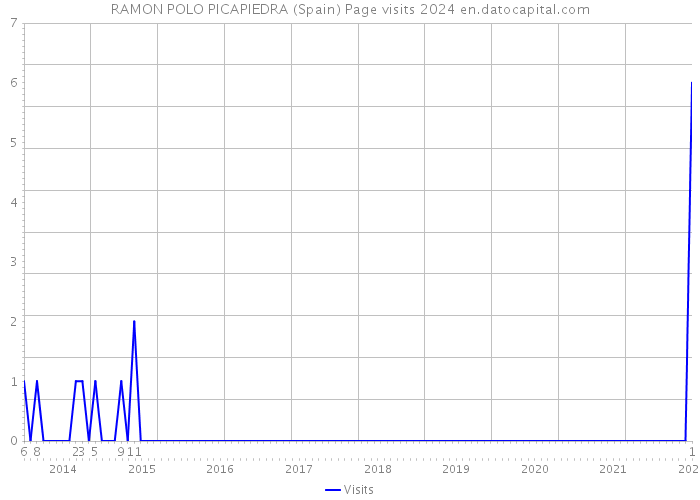 RAMON POLO PICAPIEDRA (Spain) Page visits 2024 