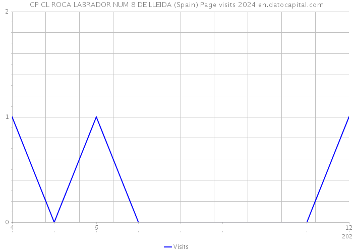 CP CL ROCA LABRADOR NUM 8 DE LLEIDA (Spain) Page visits 2024 