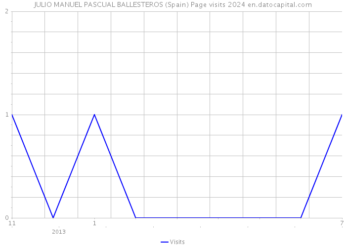 JULIO MANUEL PASCUAL BALLESTEROS (Spain) Page visits 2024 