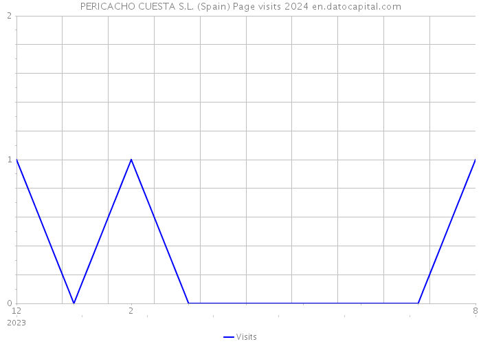 PERICACHO CUESTA S.L. (Spain) Page visits 2024 