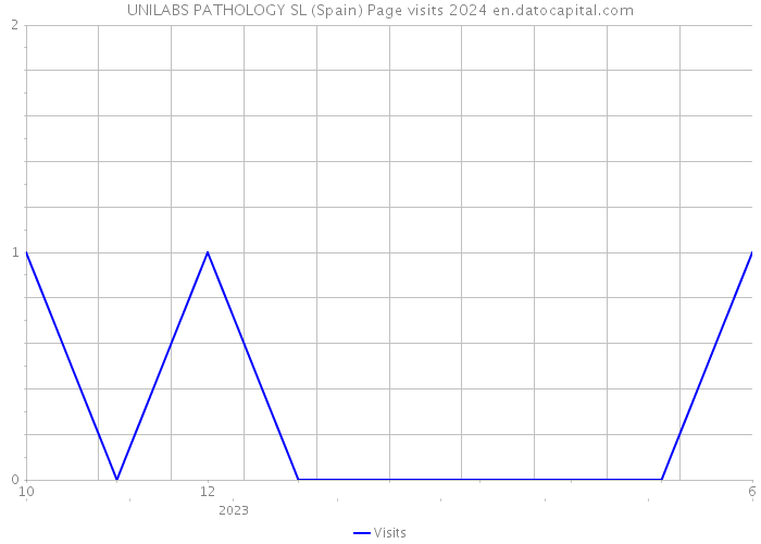 UNILABS PATHOLOGY SL (Spain) Page visits 2024 