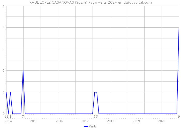 RAUL LOPEZ CASANOVAS (Spain) Page visits 2024 