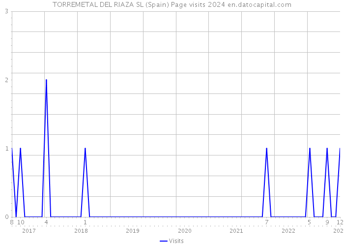 TORREMETAL DEL RIAZA SL (Spain) Page visits 2024 