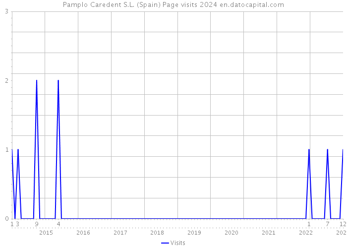 Pamplo Caredent S.L. (Spain) Page visits 2024 