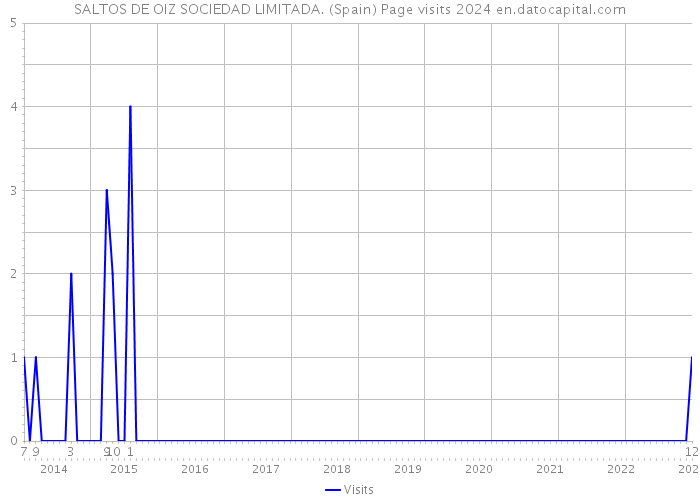 SALTOS DE OIZ SOCIEDAD LIMITADA. (Spain) Page visits 2024 