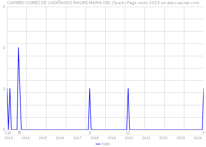 CARMEN GOMEZ DE CADIÑANOS MAURE MARIA DEL (Spain) Page visits 2024 