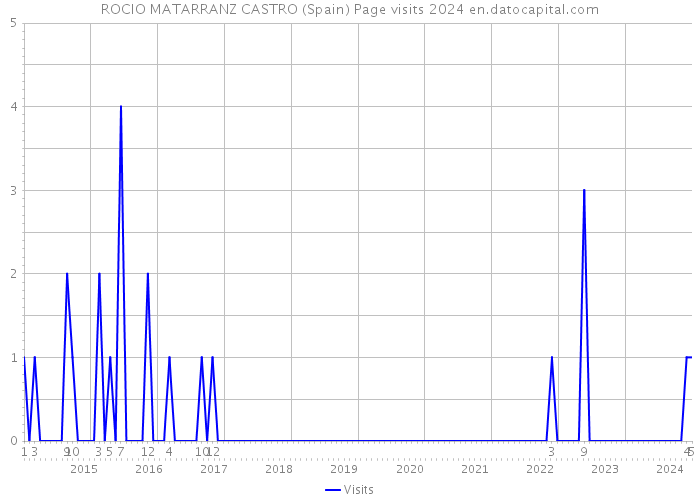 ROCIO MATARRANZ CASTRO (Spain) Page visits 2024 